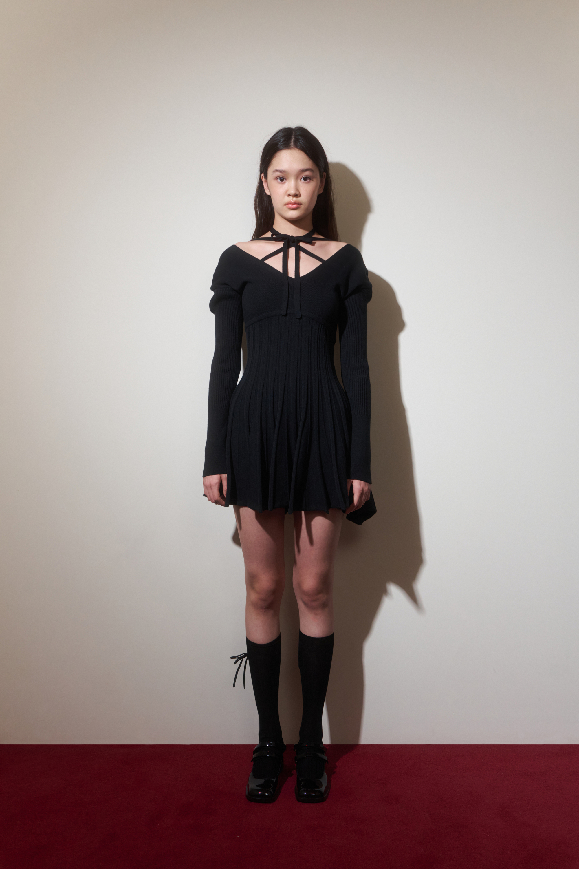 Usagi Knit Dress(Black)