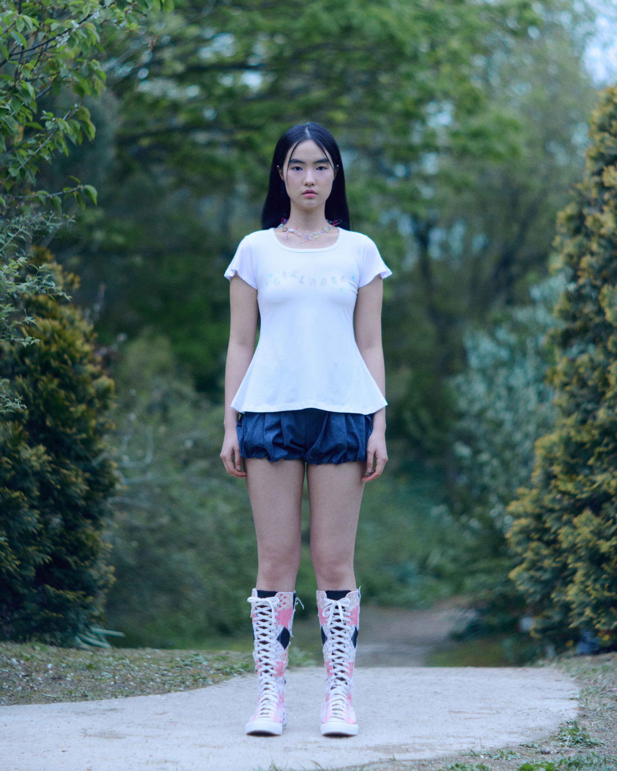 *Preorder* Girlhood Flared-Fit T shirt(Off-White)